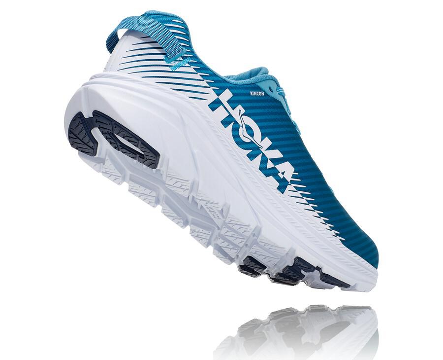 Hoka One One Running Shoes Mens Blue/White - Rincon 2 - 54670GRAJ